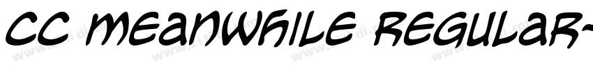 CC Meanwhile Regular字体转换